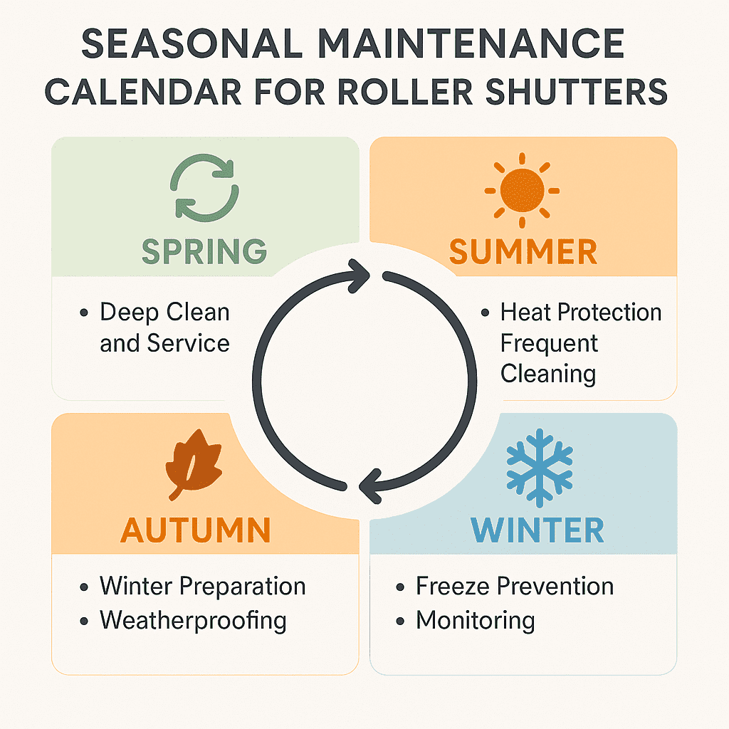 Seasonal maintenance calendar