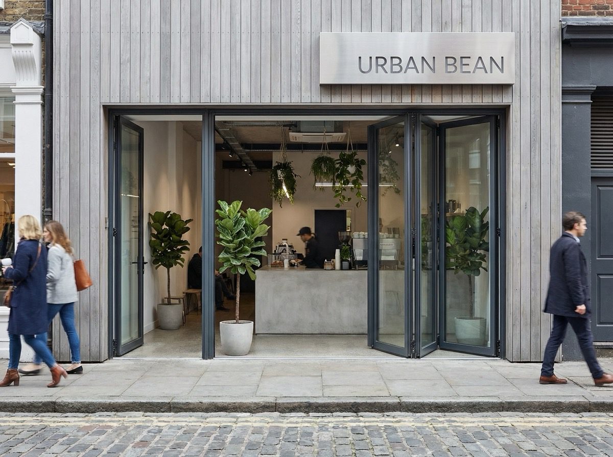 Timber and glass hybrid shop front for florist