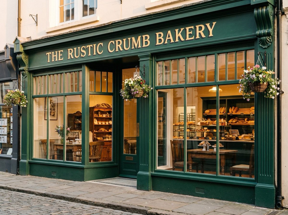 Traditional timber shop front with heritage design